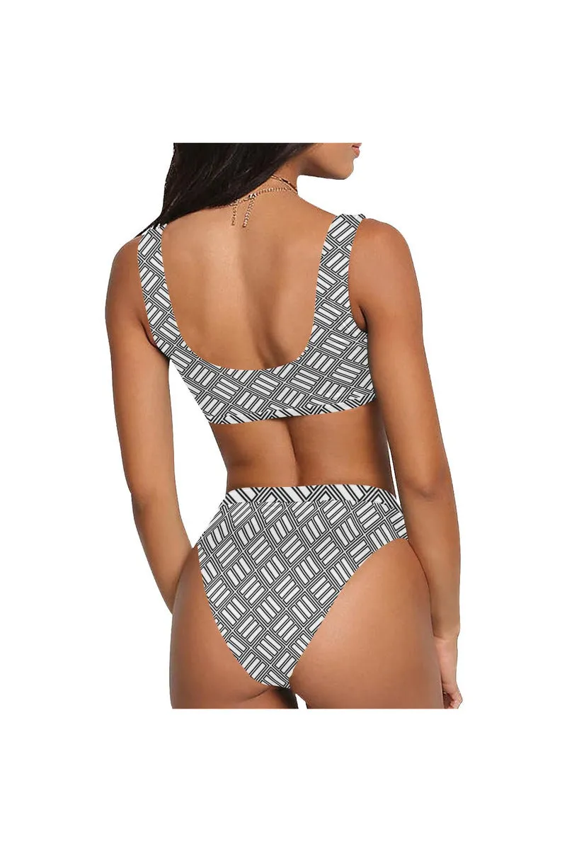 Matrix Sport Top & High-Waist Bikini Swimsuit