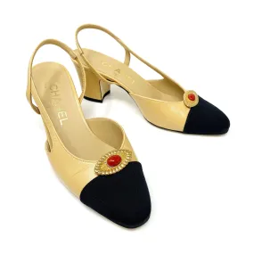 MEGHAN gold carnelian shoe clips