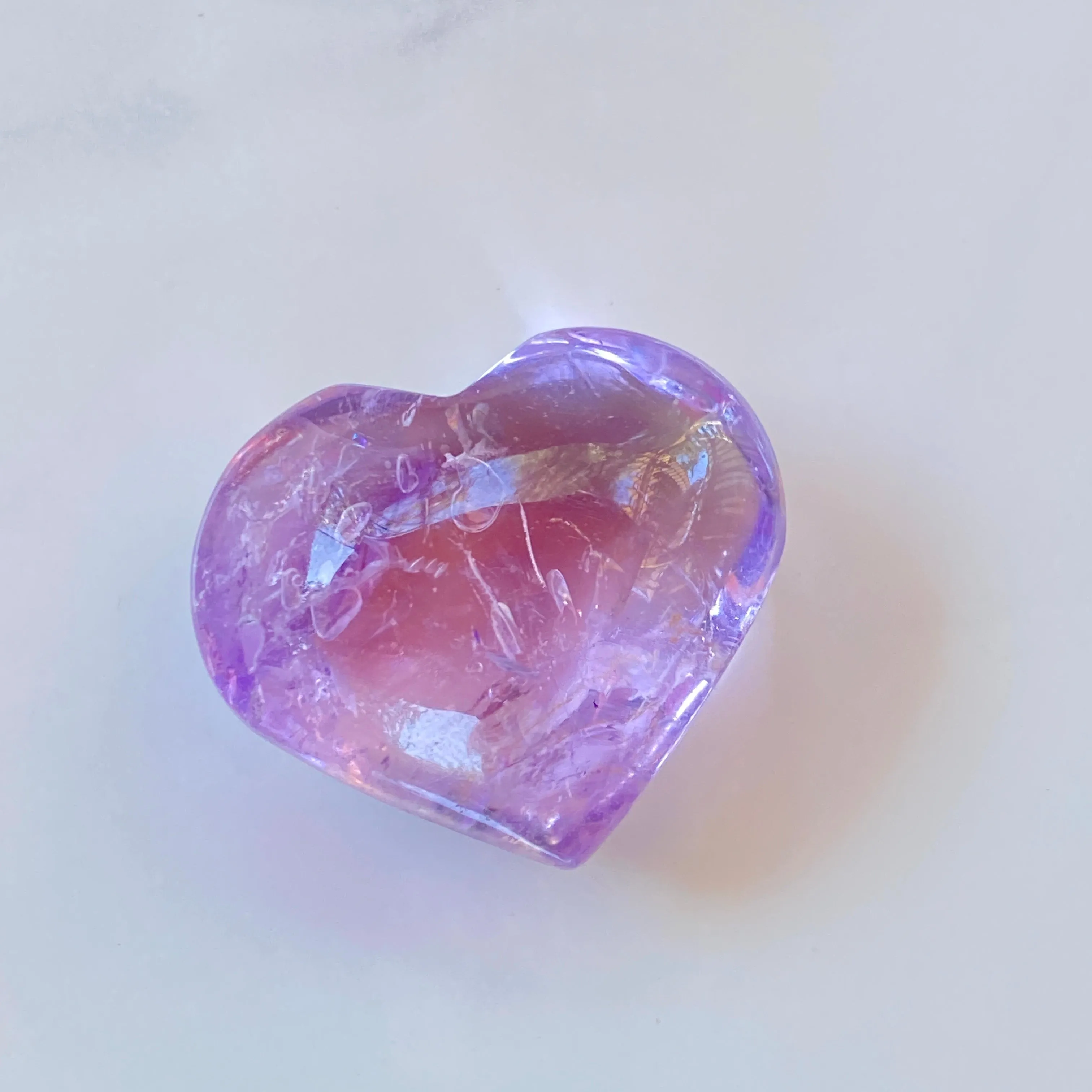 Natural Amethyst Gemstone Hearts