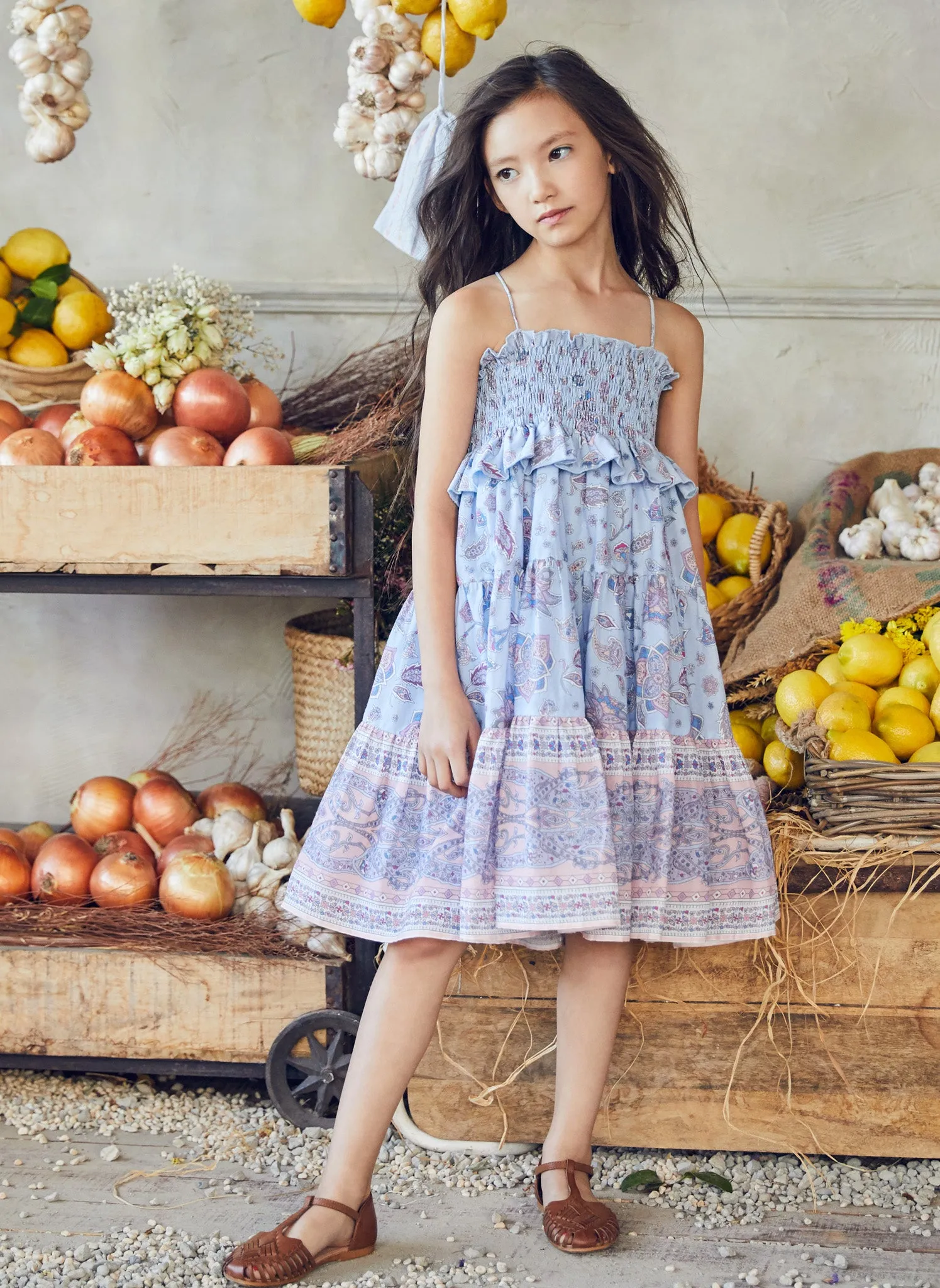 Nellystella Lola Dress in Paisley Flower