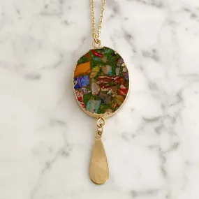 NILA Jasper pendant necklace