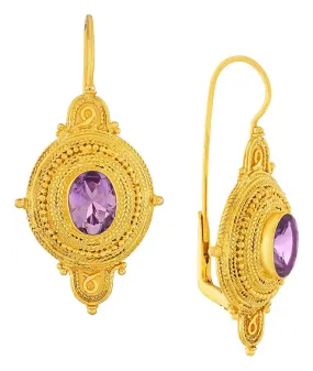 Northumbrian Amethyst Earrings