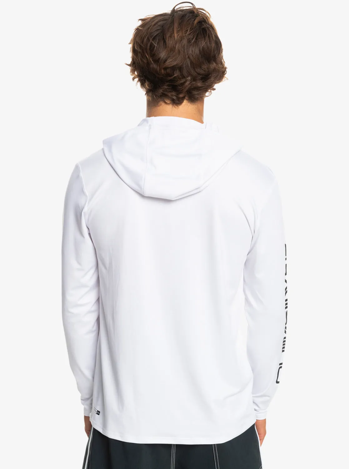 Omni Session UPF 50 Hooded Long Sleeve Surf Tee - White