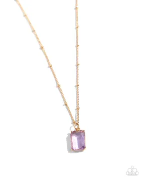 Paparazzi Suave Simplicity Purple Necklace & Earring Set