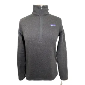 Patagonia 'Better Sweater' 1/4 Zip Fleece in Deep Charcoal - Women's Medium