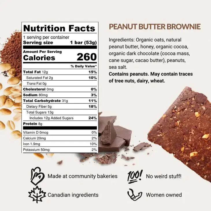 Peanut Butter Brownie | Real Food Bar