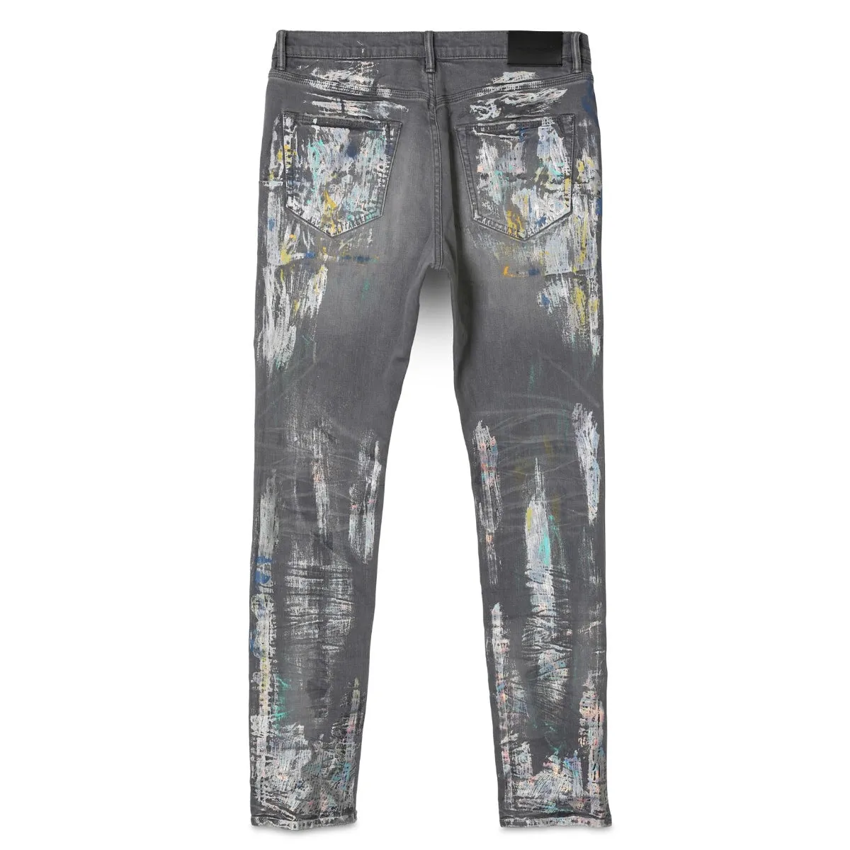 Purple Brand Iridescent Painter Grey Jeans