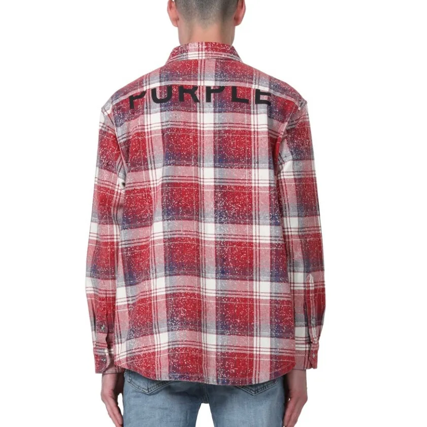 Purple Brand Plaid Red L/S Shirt