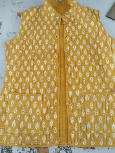 Quilted Jacket Cotton Kurti Pant Set of 3