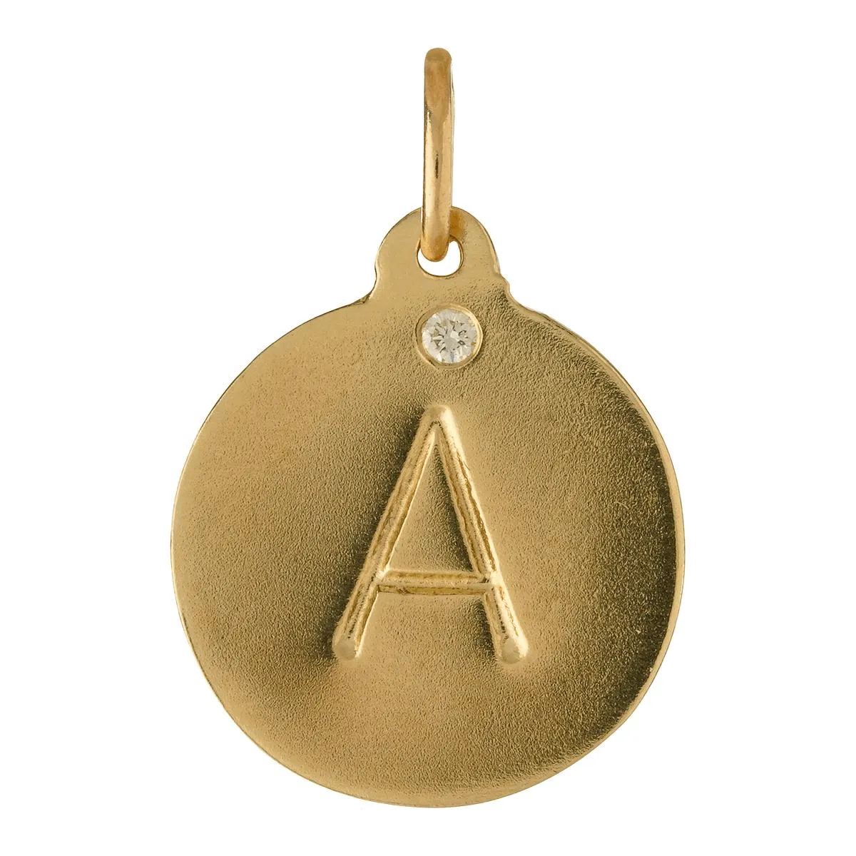 R Alphabet Charm With Diamond