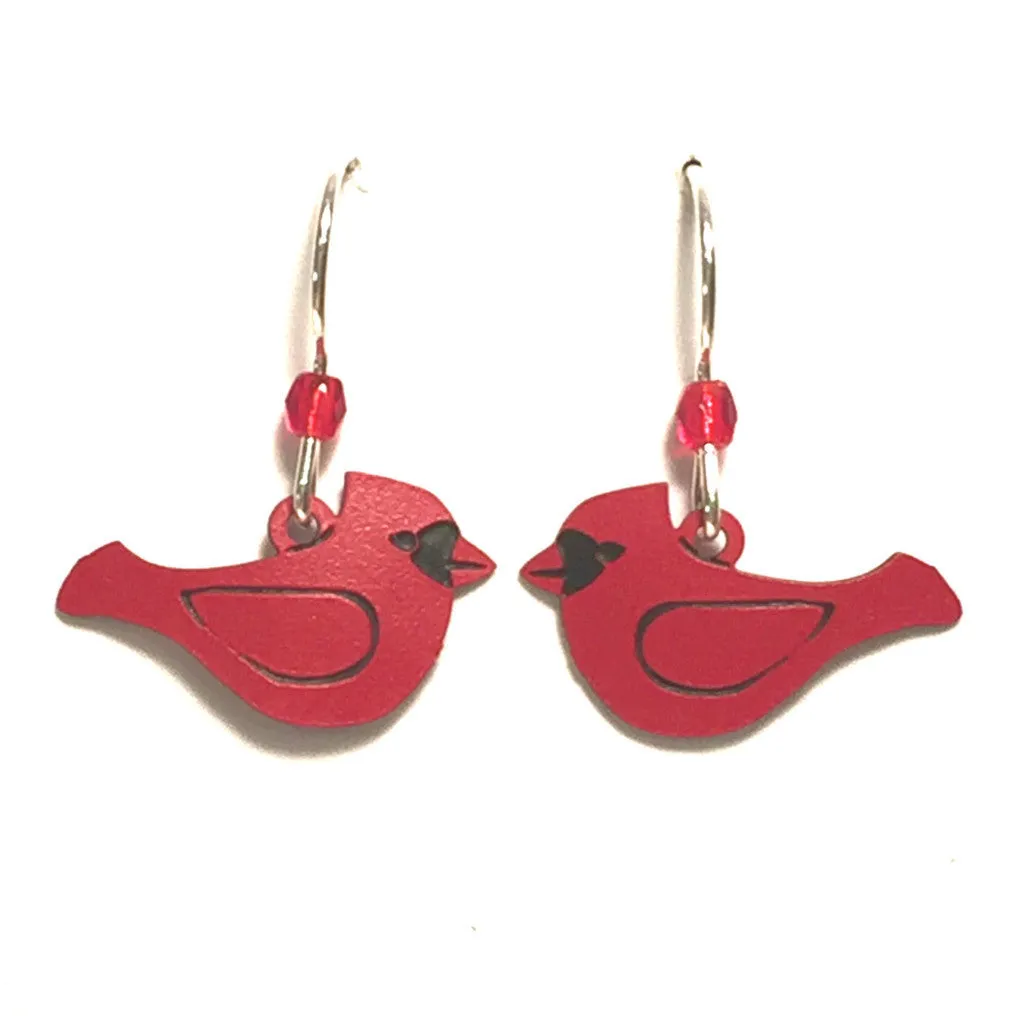 Red Cardinal Earrings by Sienna Sky