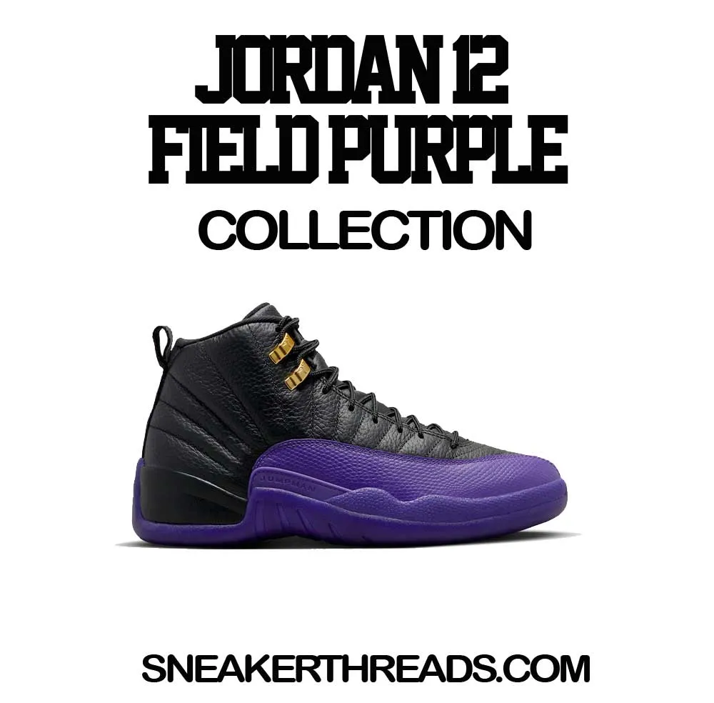 Retro 12 Field Purple Sweater - Greatness - Black