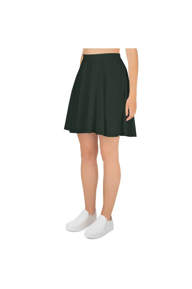 Rose Leaf Green Skater Skirt