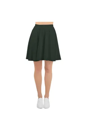 Rose Leaf Green Skater Skirt