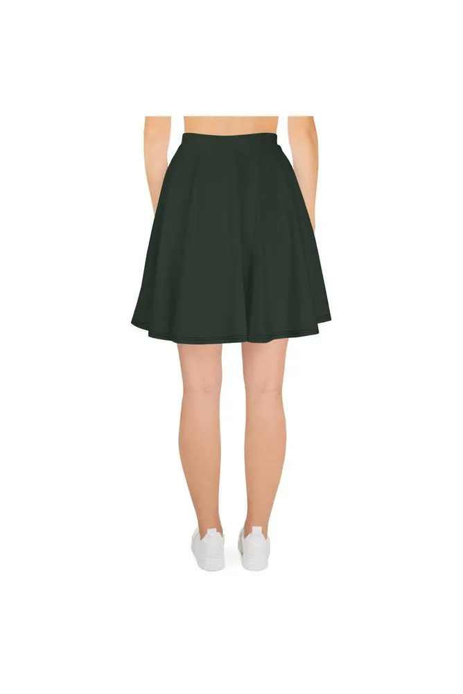 Rose Leaf Green Skater Skirt