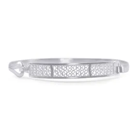 SAWYER SILVER CLASP BRACELET FILIGREE