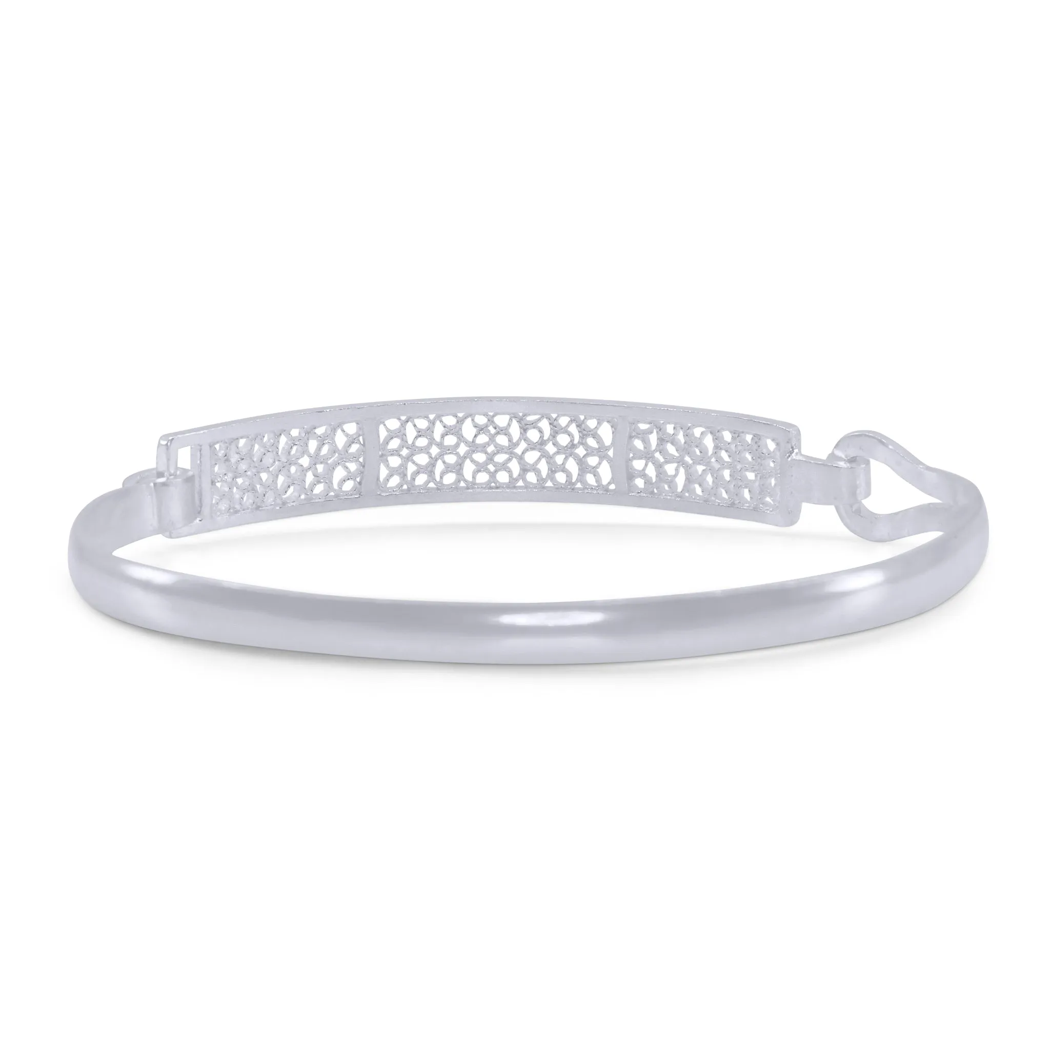 SAWYER SILVER CLASP BRACELET FILIGREE