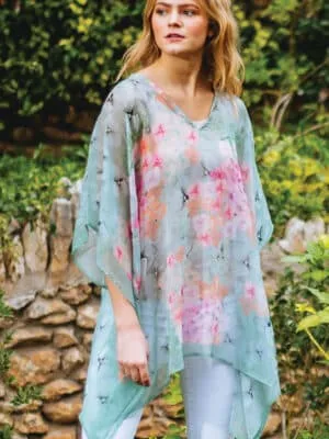 Sevya Kumari poncho, sheer