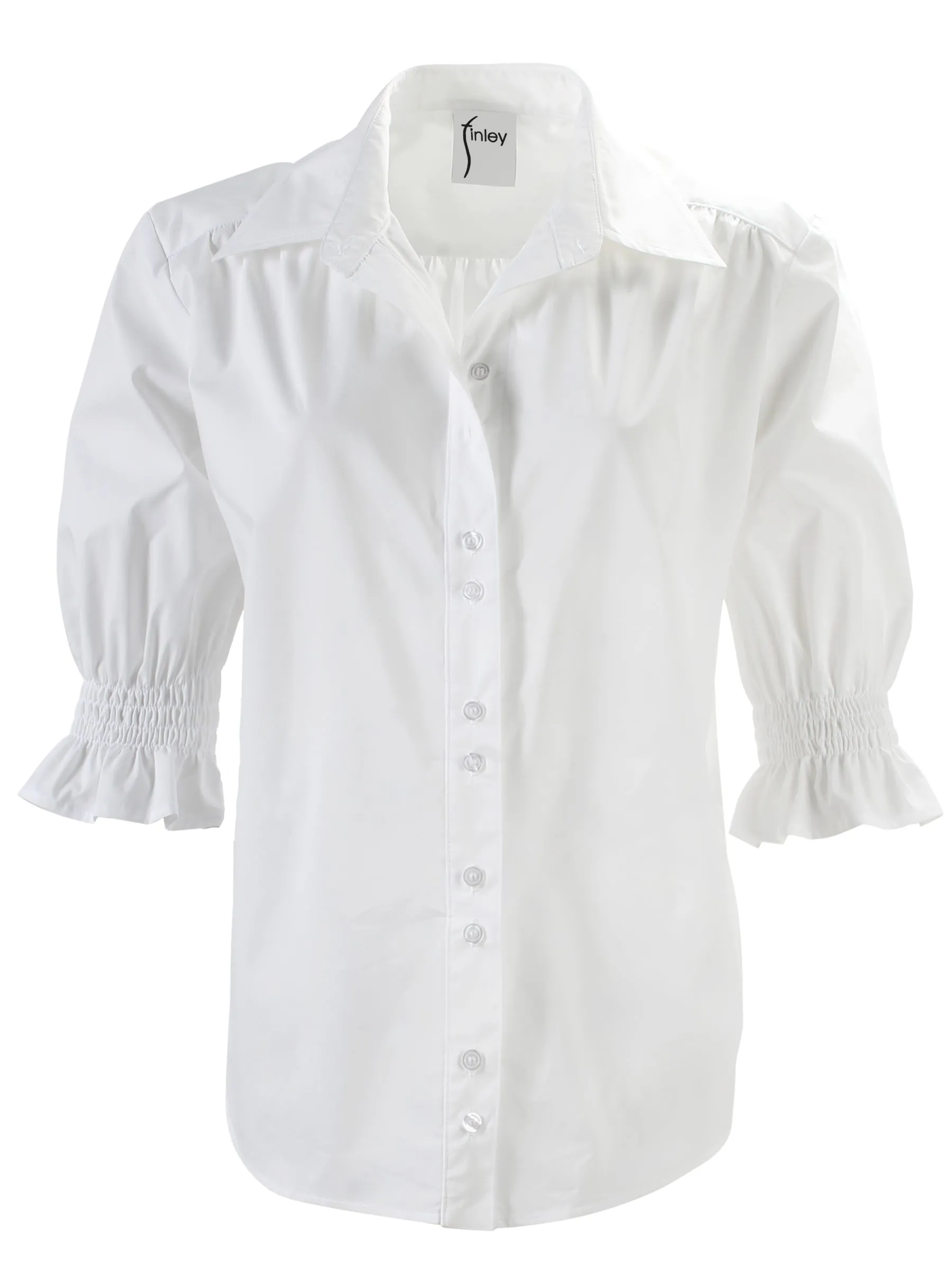 Sirena Shirt White Silky Poplin