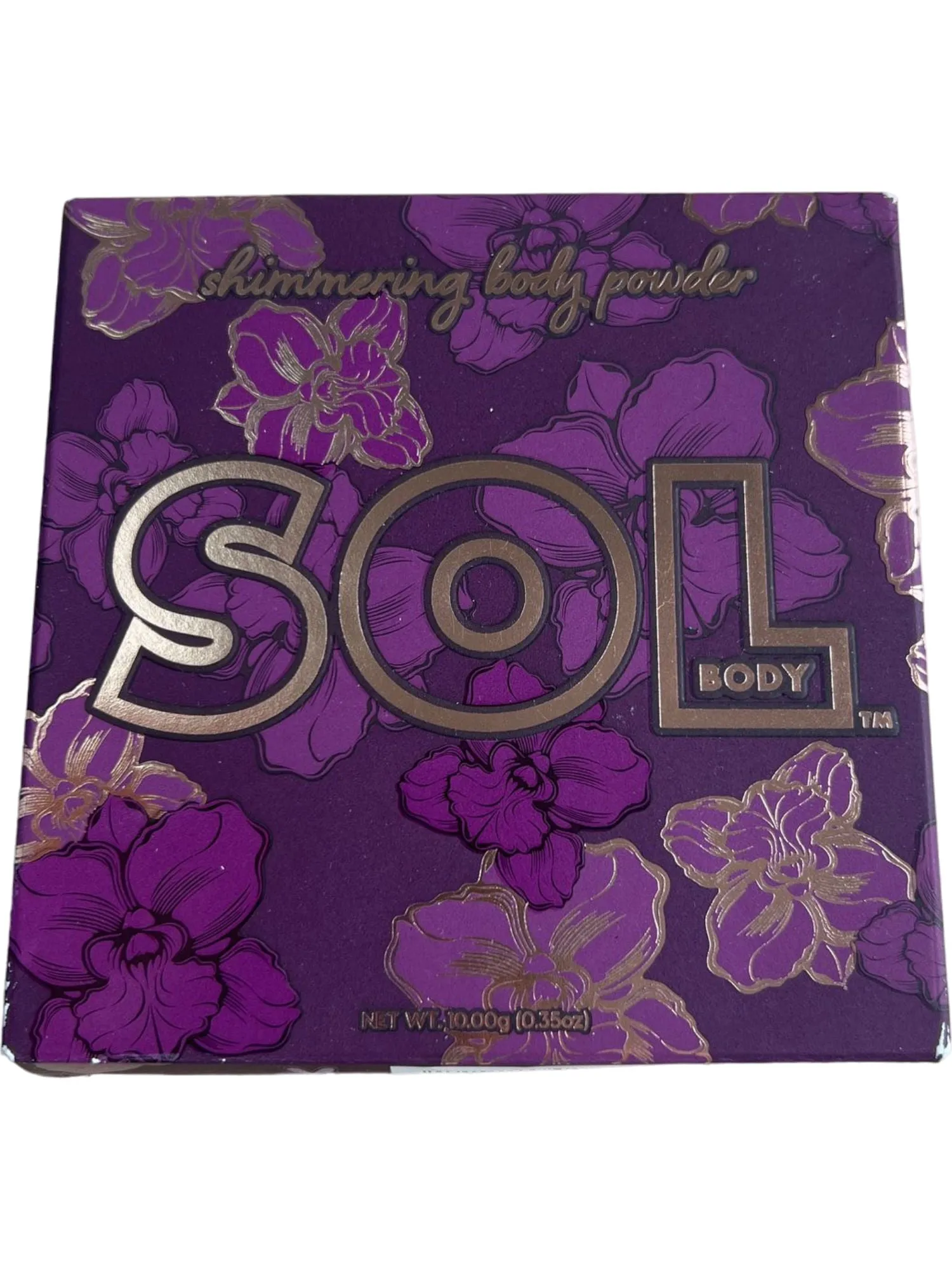 SOL Body Purple Shimmering Body Powder