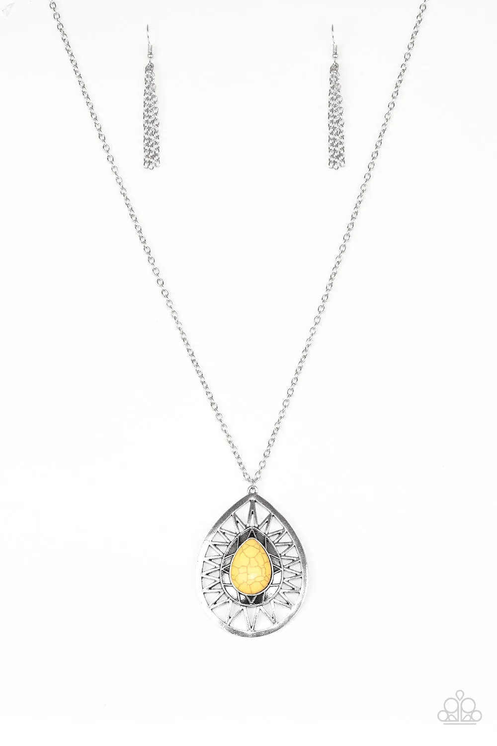 Summer Sunbeam Yellow Necklace Set