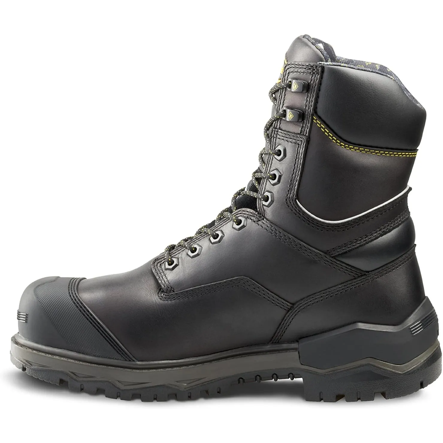 Terra Men's Gantry LXI 8 Nano Comp Toe WP Work Boot -Black- 4TAXBK