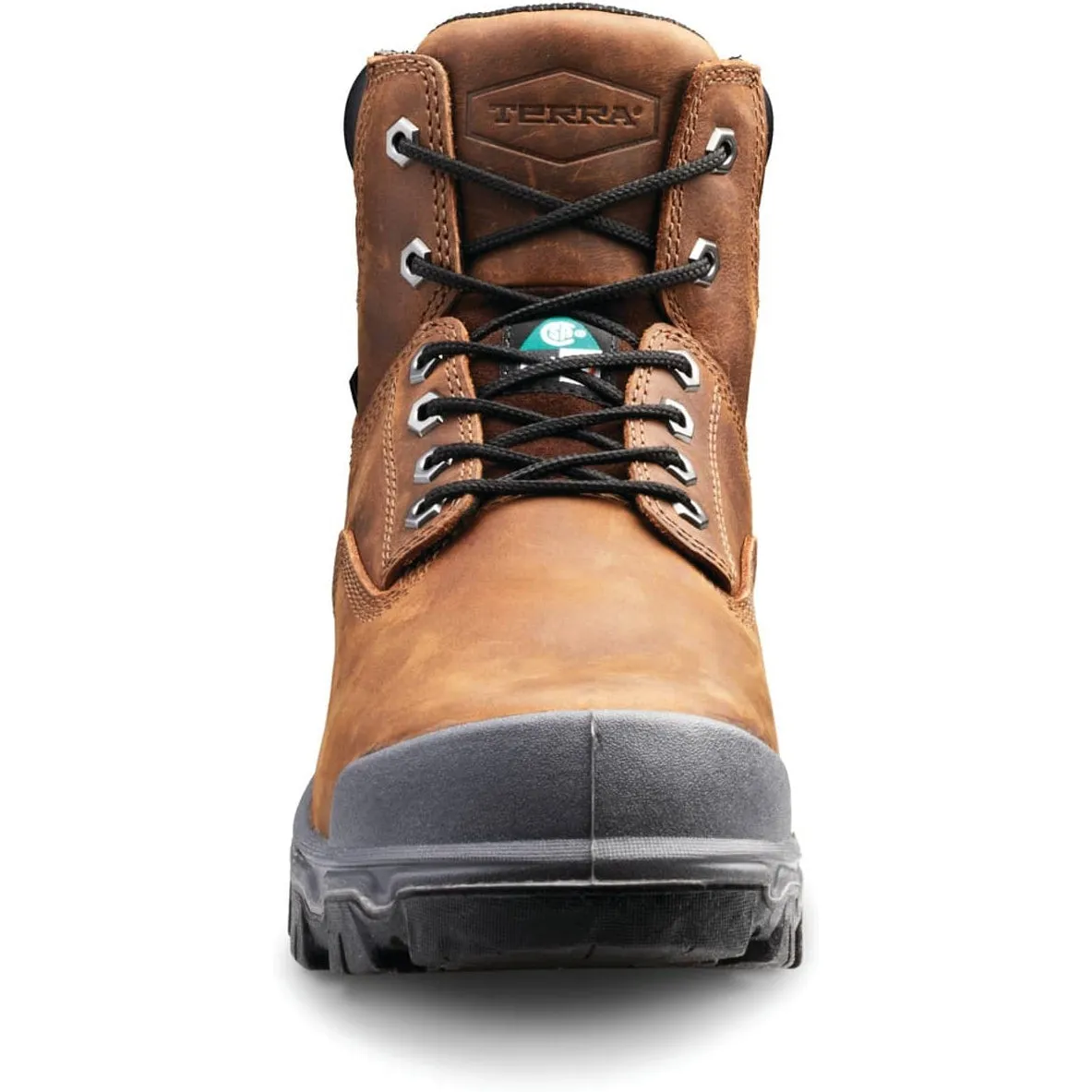 Terra Men's Sentry 2020 6" Comp Toe WP Safety Work Boot -Brown- R4NWBN