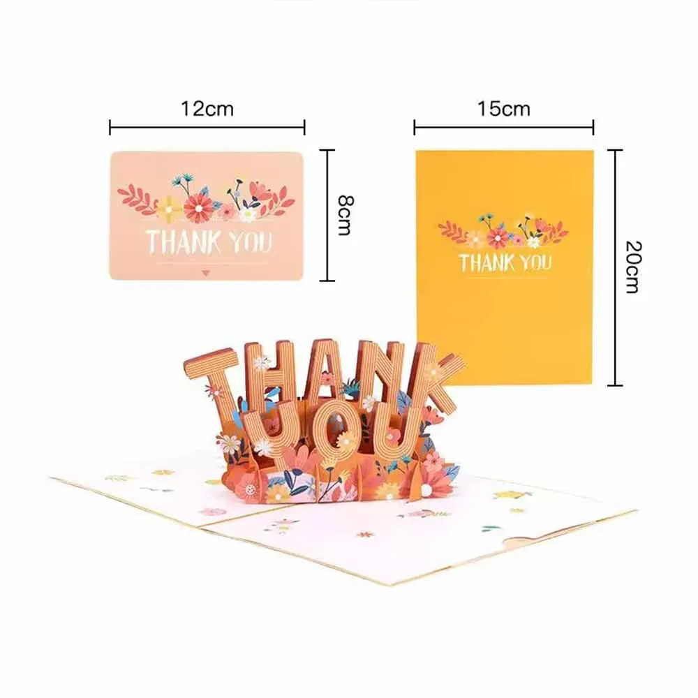 Thank You 3D Pop Up Greeting Card