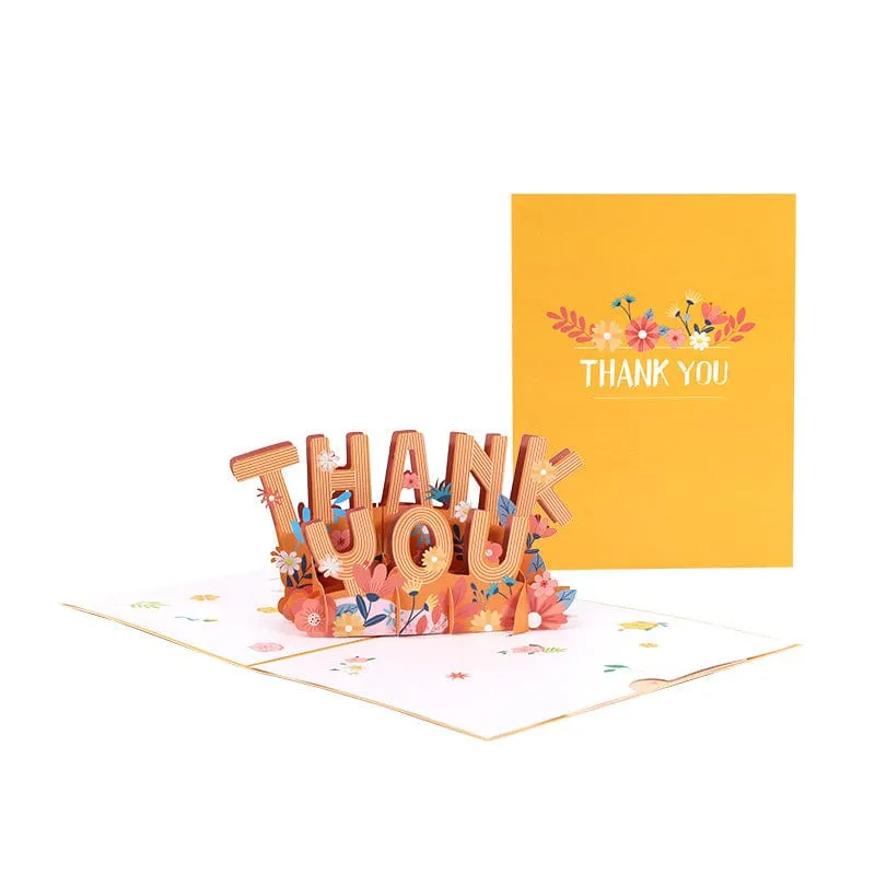 Thank You 3D Pop Up Greeting Card