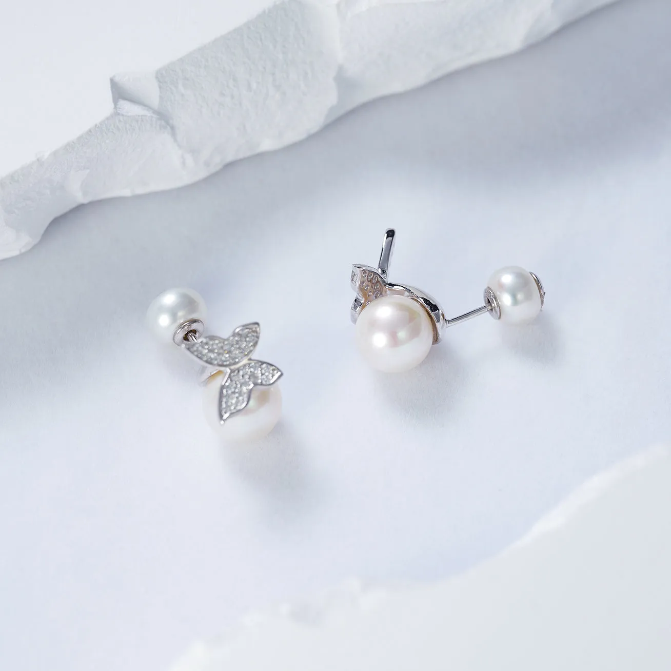 Top Grade Freshwater Pearl Earrings WE00691 | GARDENS