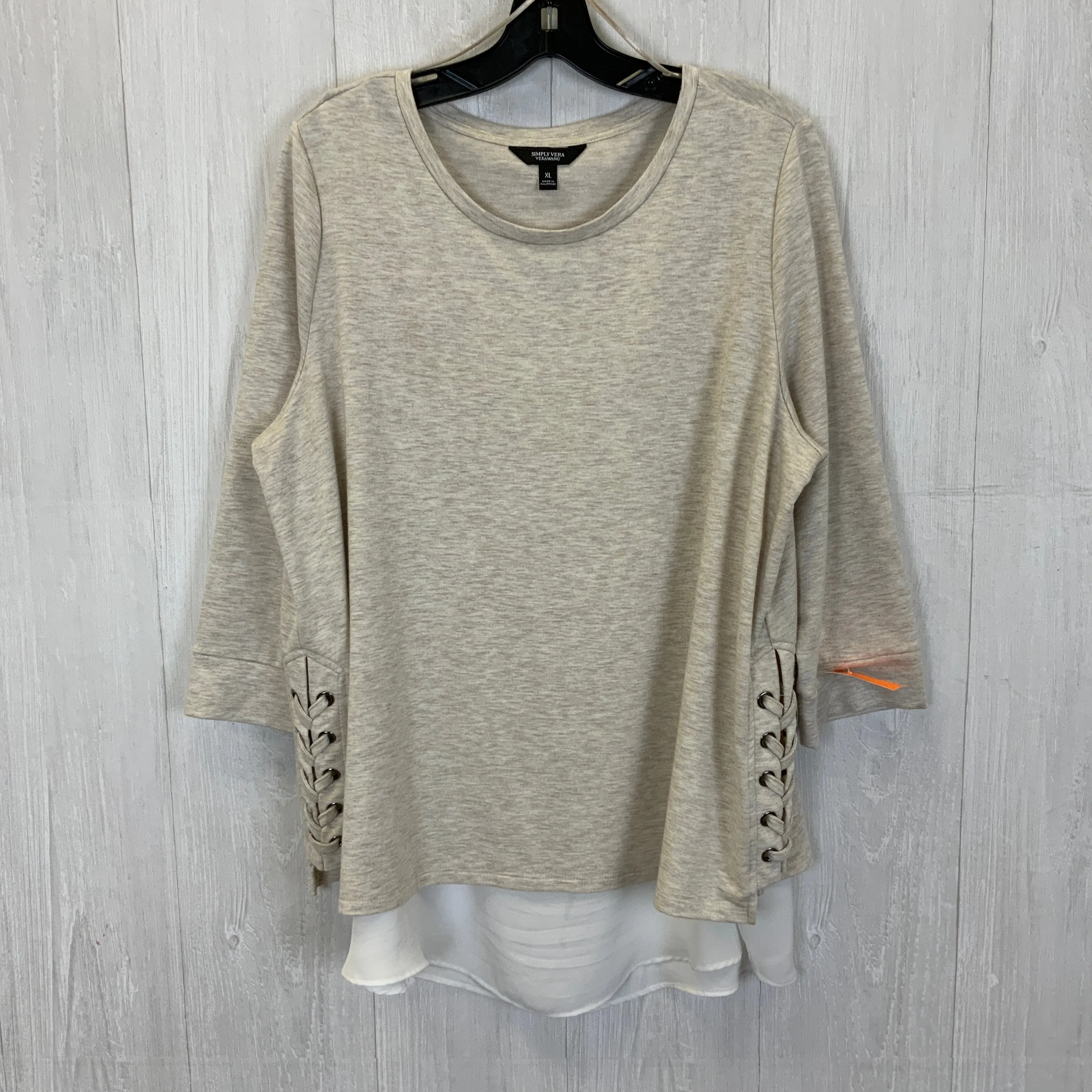 Top Long Sleeve By Simply Vera  Size: Xl