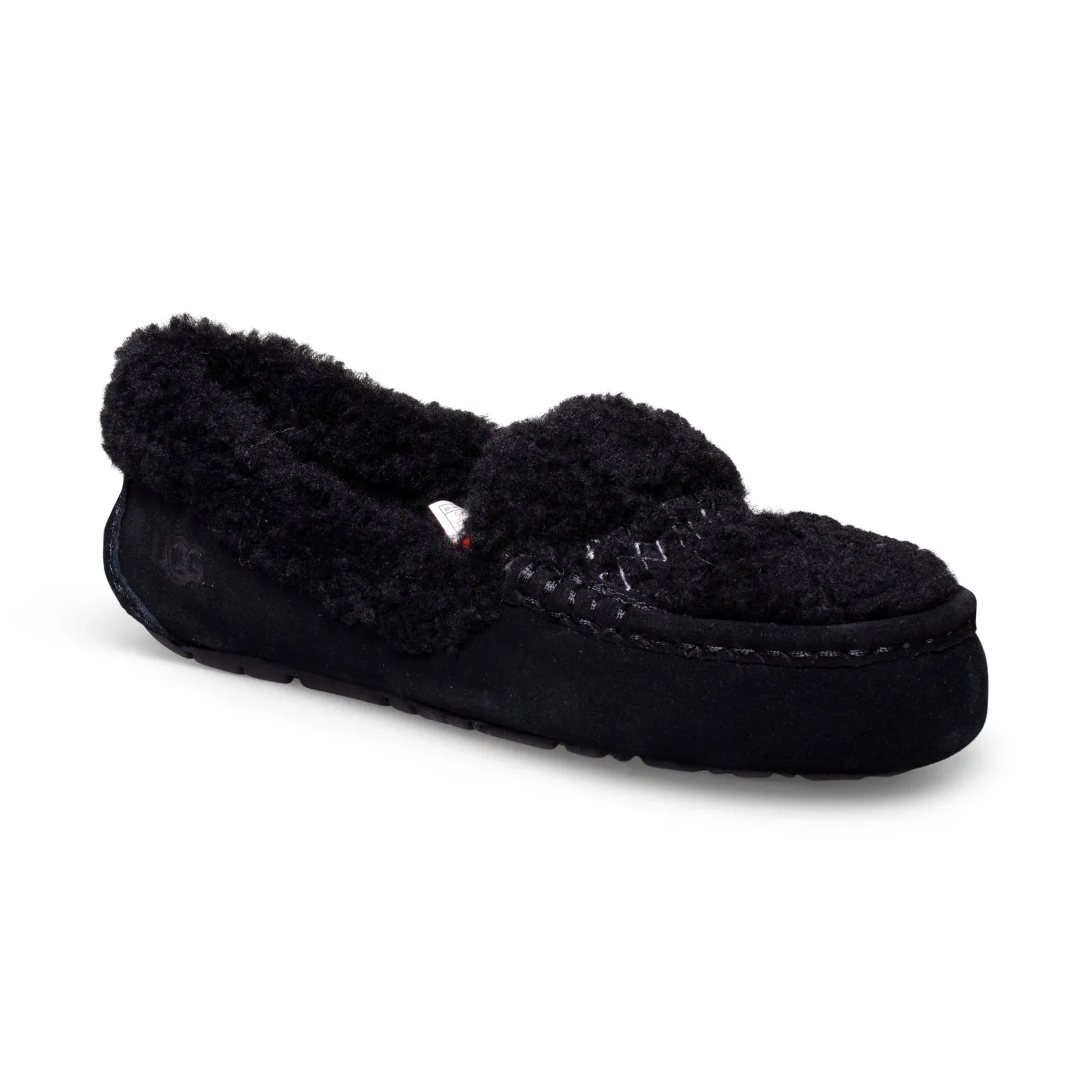 UGG Ansley UGG Braid Black Slippers - Women's