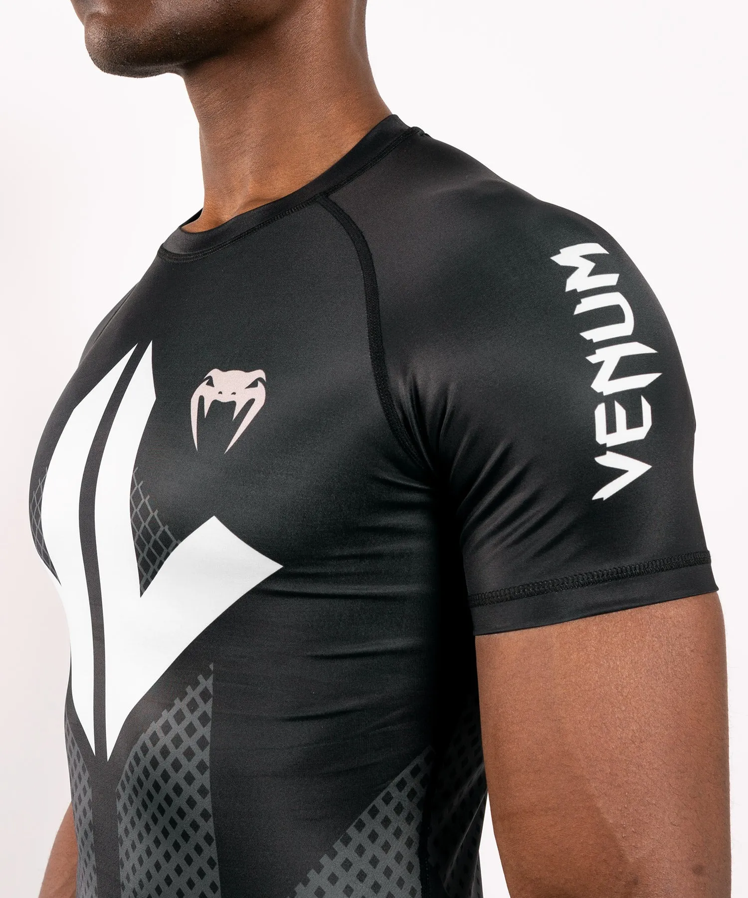 Venum Arrow Loma Signature Collection Short Sleeve Rashguard - Black/White