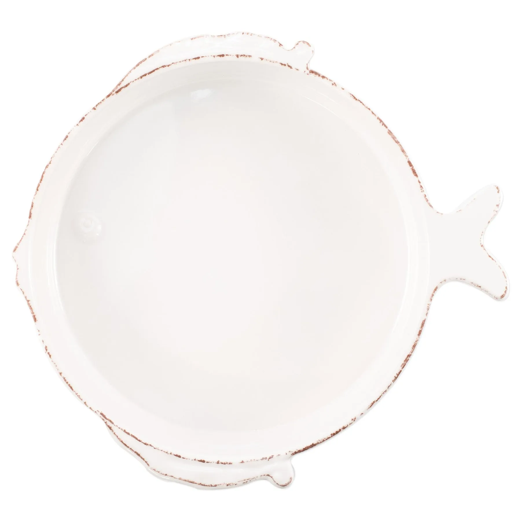 Vietri Melamine Lastra Medium Fish Serving Bowl