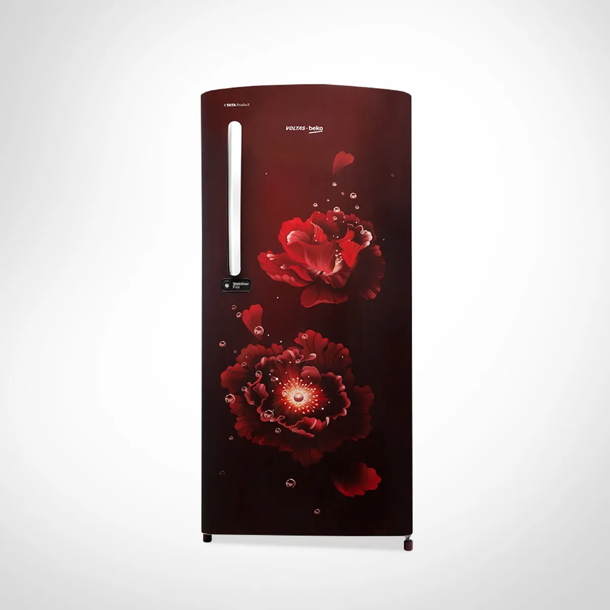 Voltas Beko 185 L, 5 Star, Single Door DC Refrigerator (Fairy Flower Wine)