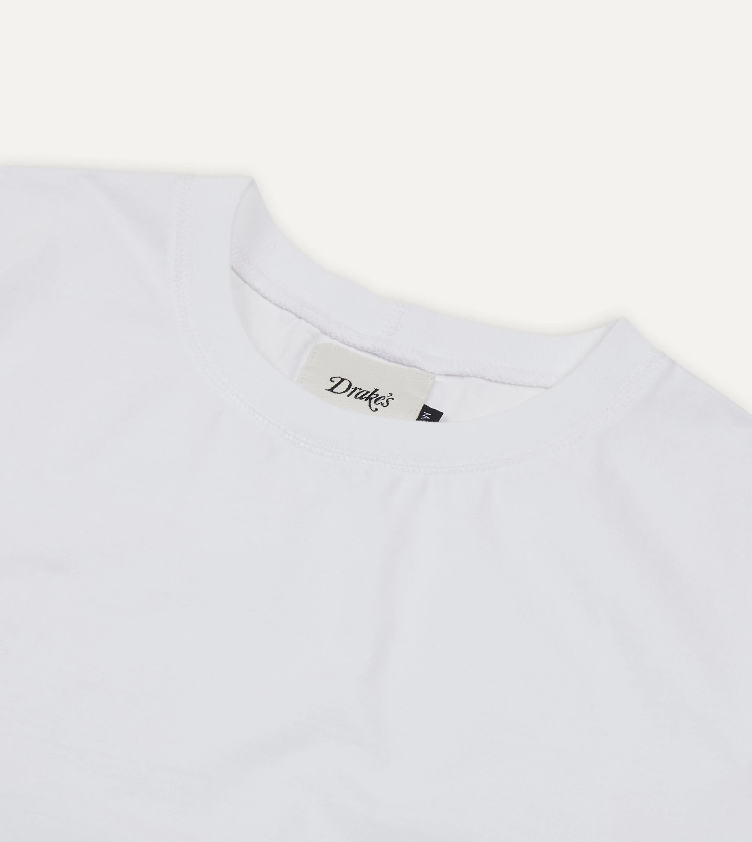 White Cotton Crew Neck Hiking T-Shirt