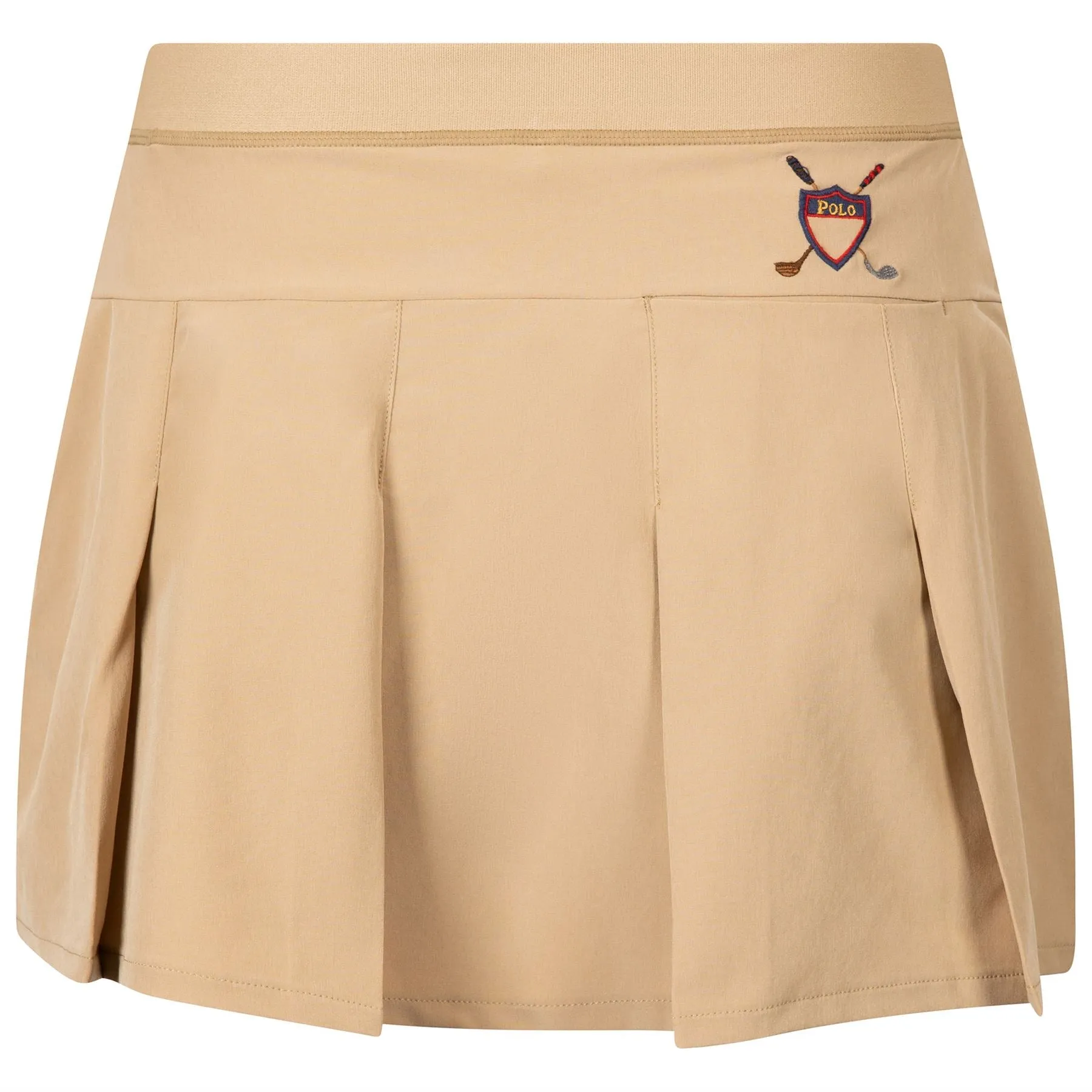 Womens Pleated Four-Way-Stretch Skort Classic Khaki - 2024