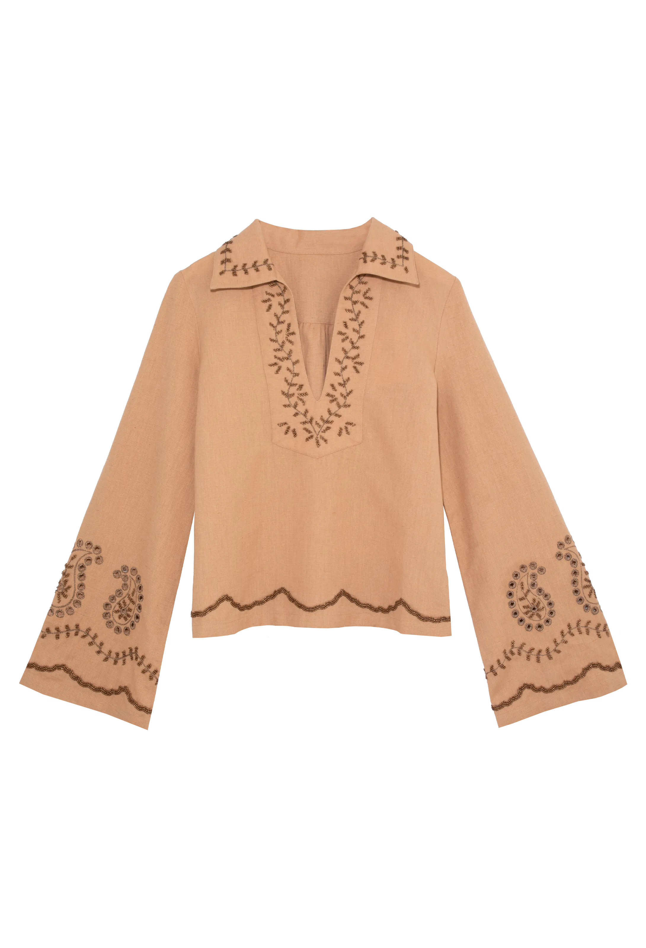 Woven Embroidered Blouse